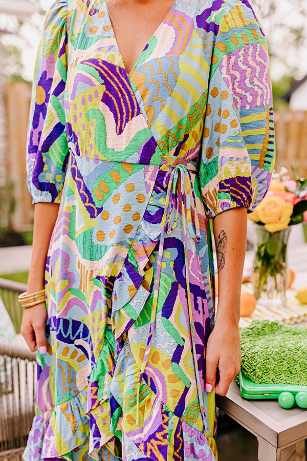 Coastal Date Night Wrap Midi Image - 3