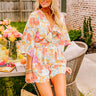 Happy Blooms Front Tie Romper Image - 1