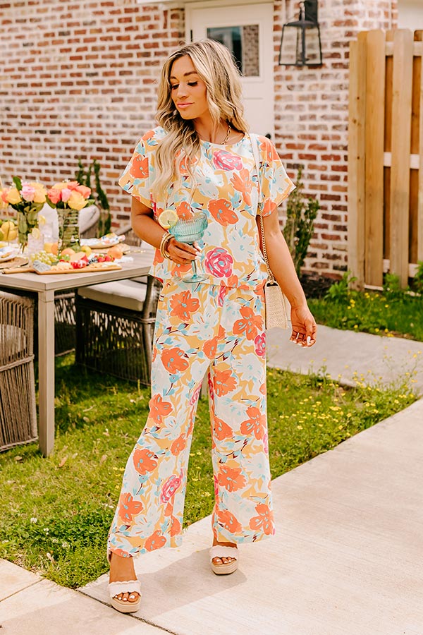 Happy Blooms High Waist Pants Image - 4