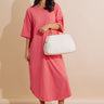 Beach Day Terry Stripe Maxi Dress in Pink Image - 1