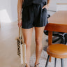 Perfect Match High Waist Linen-Blend Shorts Image - 1