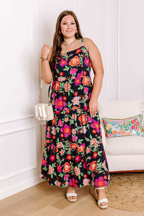 Fabulous Fiesta Floral Maxi Dress Curves Image - 1