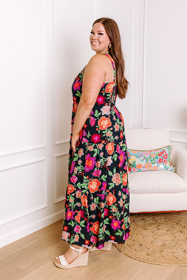 Fabulous Fiesta Floral Maxi Dress Curves Image - 3