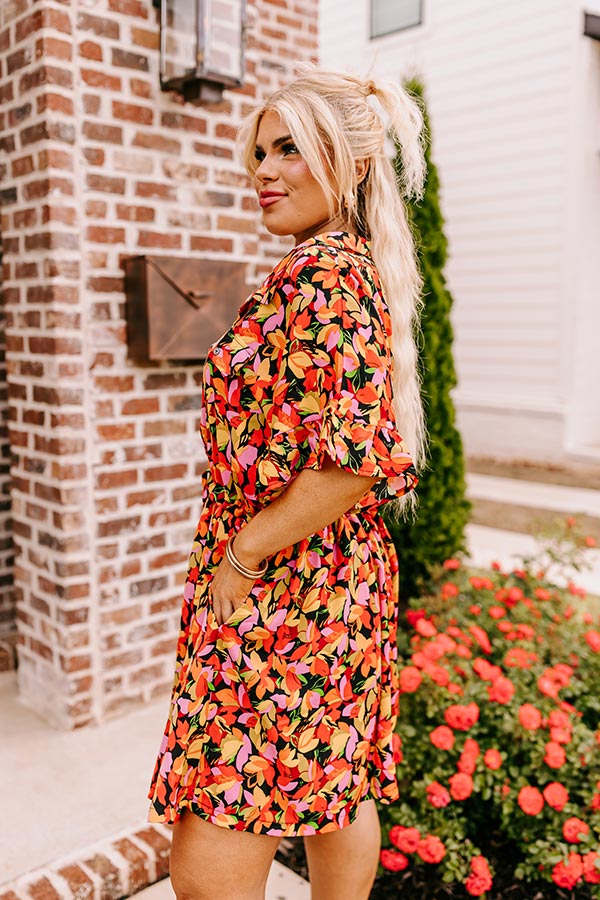 Statement Maker Floral Romper in Black Curves Image - 3
