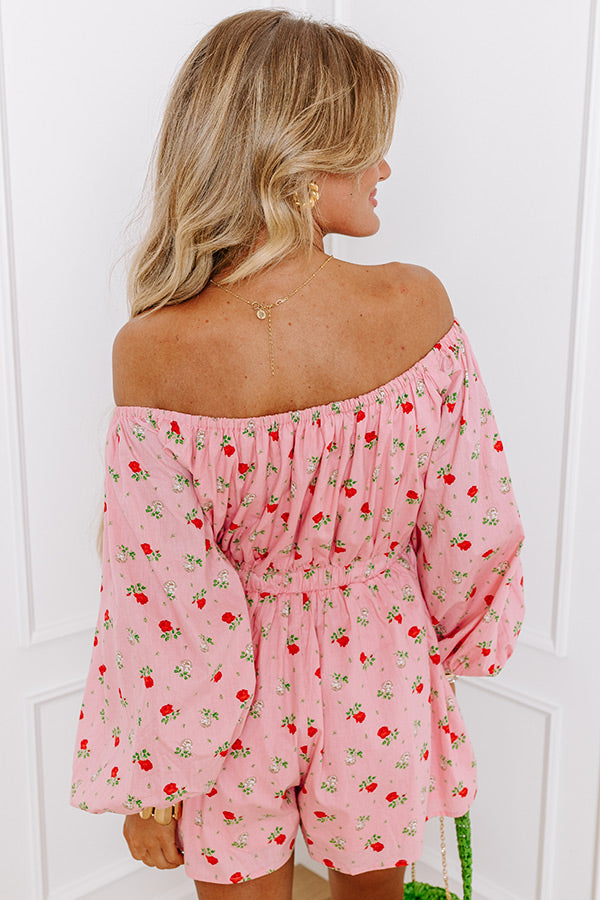 Secret Rose Garden Off Shoulder Romper Image - 4