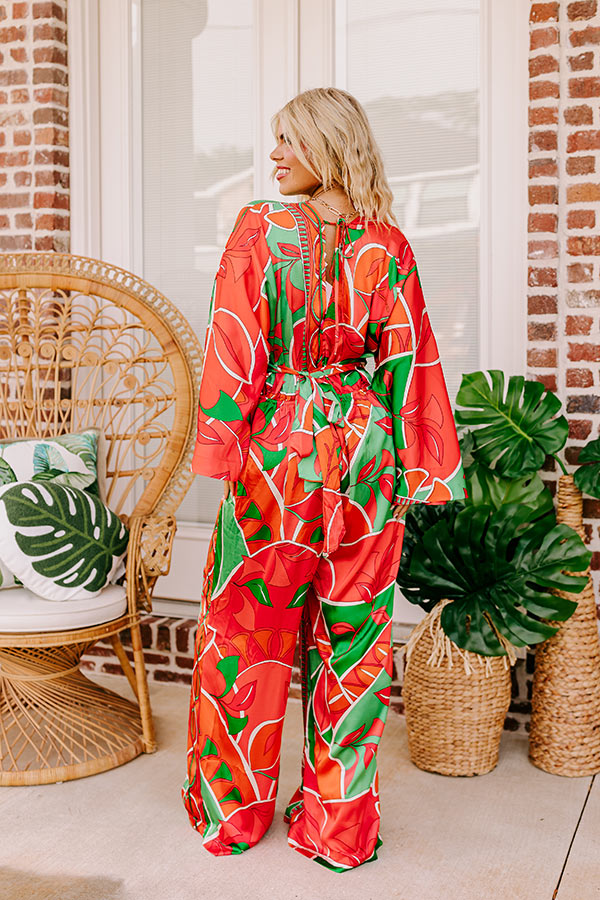 Antigua Bound Satin Jumpsuit Curves Image - 5