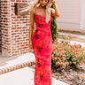 Luxe Living Mesh Maxi Dress in Dark Rose Image - 1