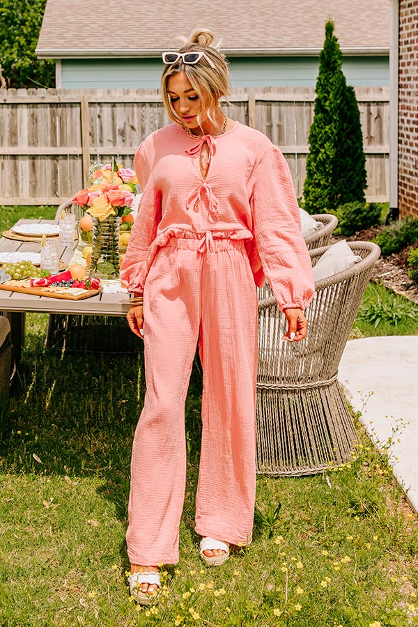 Spring Splendor High Waist Pants Image - 5