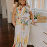 Tropical Tour Jumpsuit in White Curves Image - 1