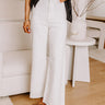 The Adriana High Waist Wide Leg Jean in Ivory Image - 1