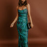Luxe Living Mesh Maxi Dress in Forest Image - 1