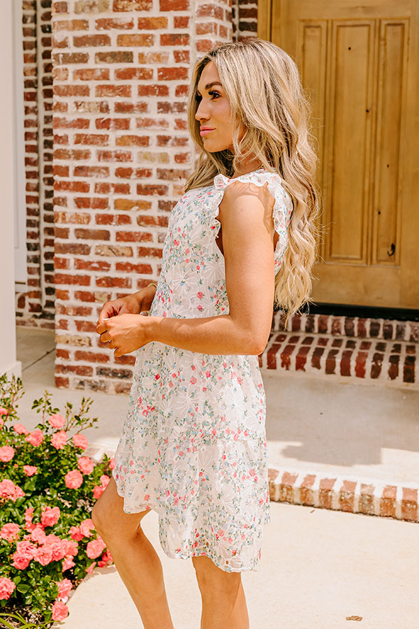 English Tea Garden Embroidered Eyelet Mini Dress Image - 3