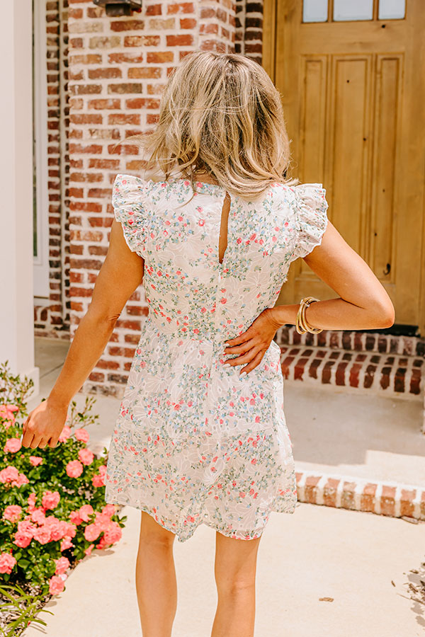 English Tea Garden Embroidered Eyelet Mini Dress Image - 4