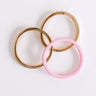 Girl On The Go Stretch Bangle Bracelet Set in Pink Image - 1