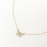 Butterfly Kisses Druzy Necklace in Light Blue Image - 1