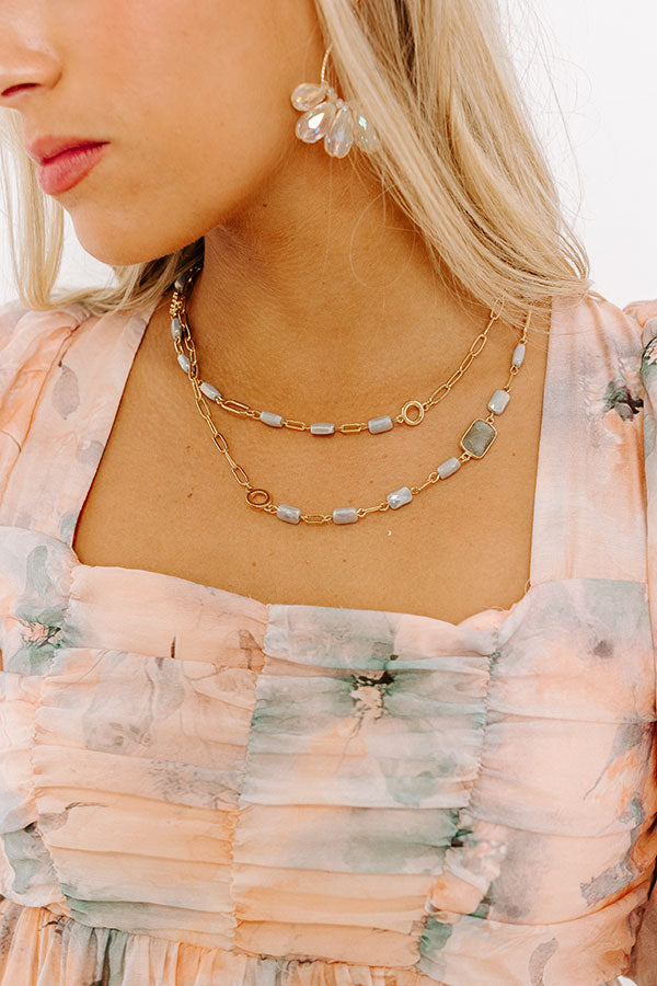 All The Glam Necklace in Grey Image - 2