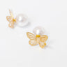 Butterfly Garden Pearl Earrings Image - 1
