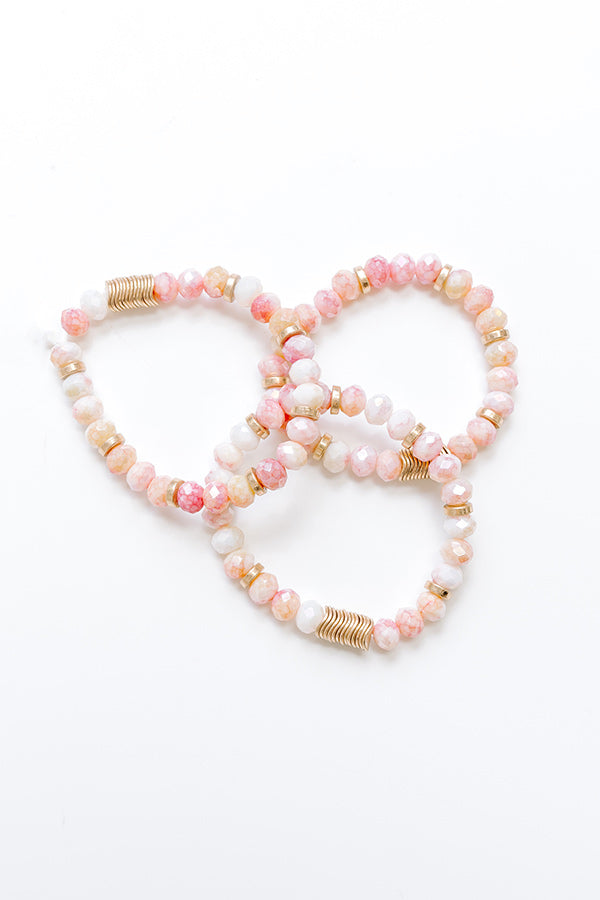 Subtle Shimmer Stretch Bracelet Set