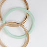 Girl On The Go Stretch Bangle Bracelet Set in Mint Image - 1