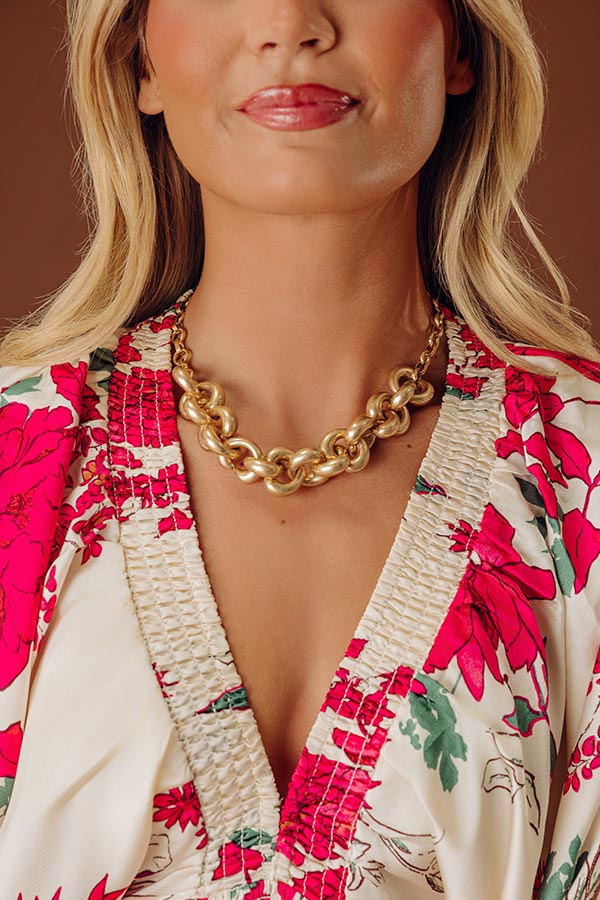Statement Piece Link Necklace Image - 1