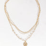 Oceanside Gala Layered Necklace in White Image - 1