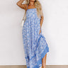 Boho Beauty Floral Maxi Dress in Airy Blue Image - 1
