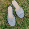 The Katherine Denim Sandal in Light Wash Image - 1