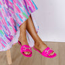The Cecilia Sandal in Hot Pink Image - 1