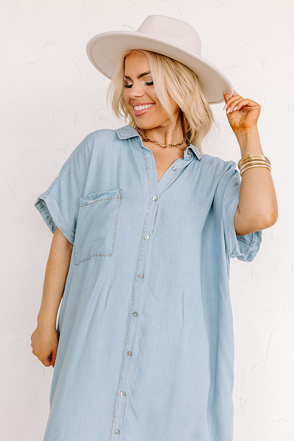 Santa Monica Pier Chambray Midi Curves Image - 2