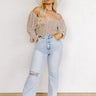Risen Emerson High Waist Distressed Crop Flare Curves Image - 1