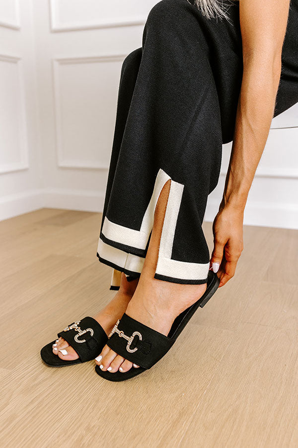 The Cecilia Sandal in Black Image - 3