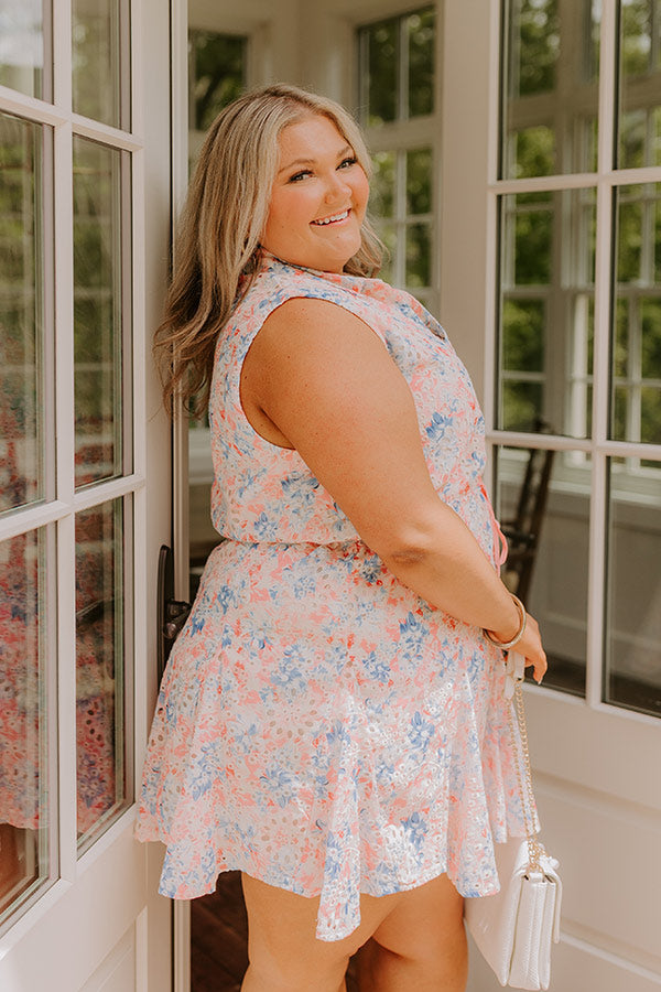Vacay State Of Mind Eyelet Mini Dress Curves Image - 4