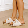 The Millie Crochet Sandal in Cream Image - 1
