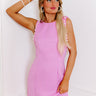 Uptown Chic Pearl Embellished Mini Dress in Violet Image - 1