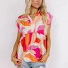 On The Brightside Shift Top in Fuchsia Image - 1