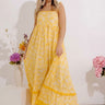 Boho Beauty Floral Maxi Dress in Marigold Image - 1