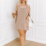 Calm Energy Mineral Wash Romper Dress in Mocha Curves Image - 1