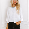 St. Augustine Brunch Knit Sweater Top in White Image - 1