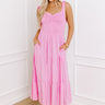 Tucson Stroll Smocked Midi in Pink Image - 1