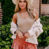 Life Of The Party Knit Bodysuit in Khaki Image - 1