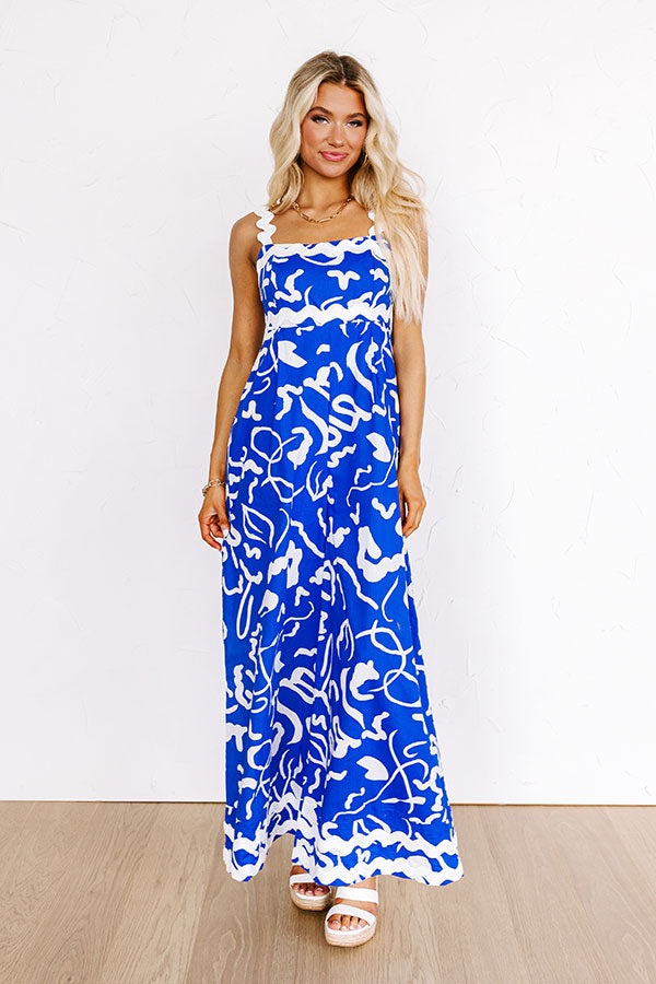 Cool Capri Jumpsuit in Royal Blue Image - 2
