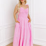 Tucson Stroll Smocked Midi in Pink Curves Image - 1