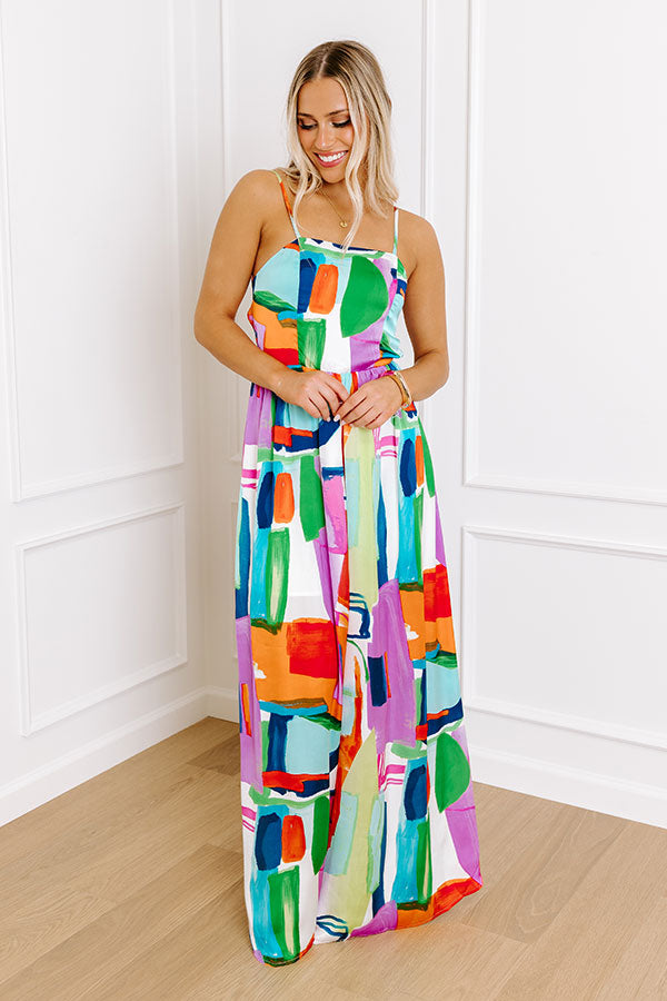 Vacay Bound Satin Jumpsuit in Tangerine Image - 2