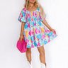 Candy Crush Smocked Mini Dress Image - 1