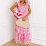 Rose Garden Gala Tiered Midi in Pink Image - 1
