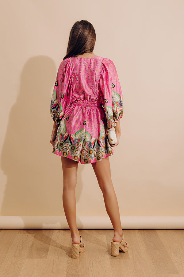 Aruba Cruise Satin Romper Image - 3