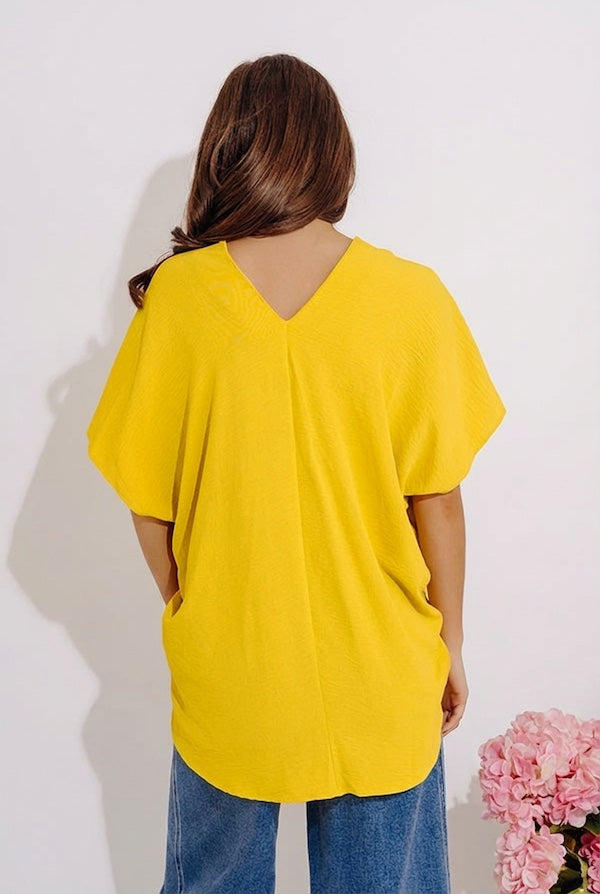 Sunshine Splendor Shift Top in Yellow Image - 3