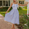 Garden Gorgeous Jacquard Midi in Blue Image - 1