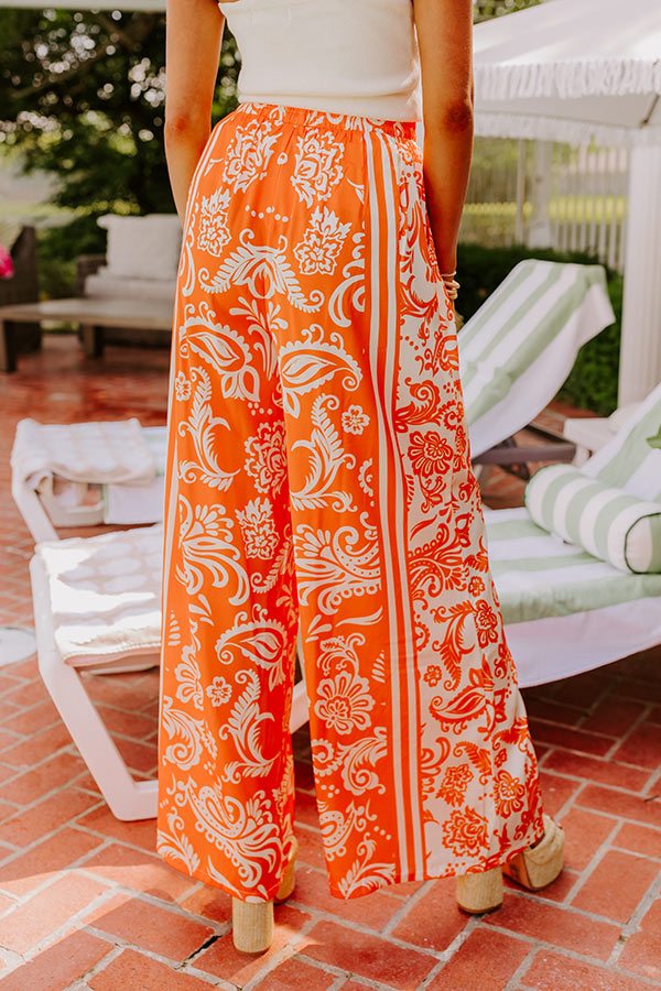 Sunny Smiles High Waist Satin Pants Image - 5