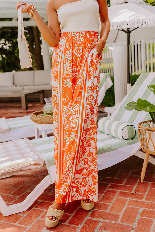 Sunny Smiles High Waist Satin Pants Image - 2